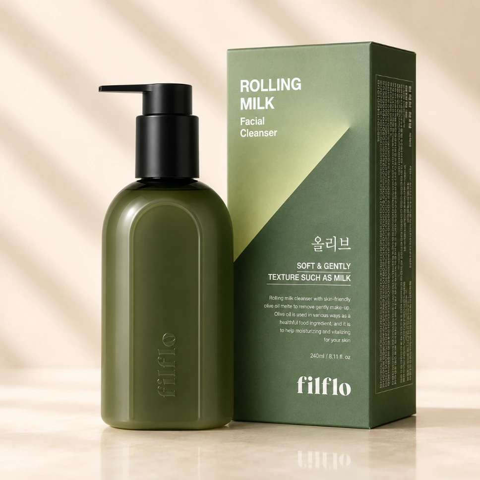 [872610082] [Filflo] Rolling Milk Facial Cleanser 240ml (Limpiador facial)
